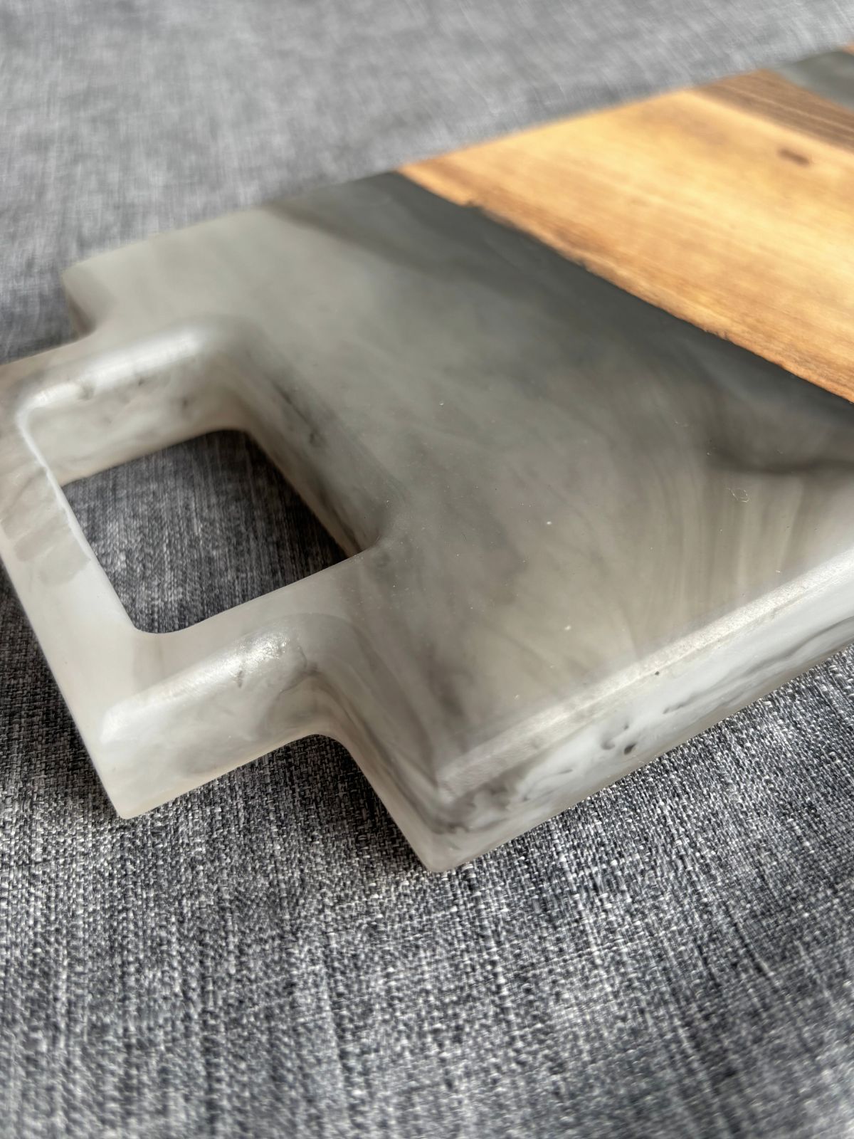 Planche - Graphite Double – planche apéritif bois résine époxy – vue 3